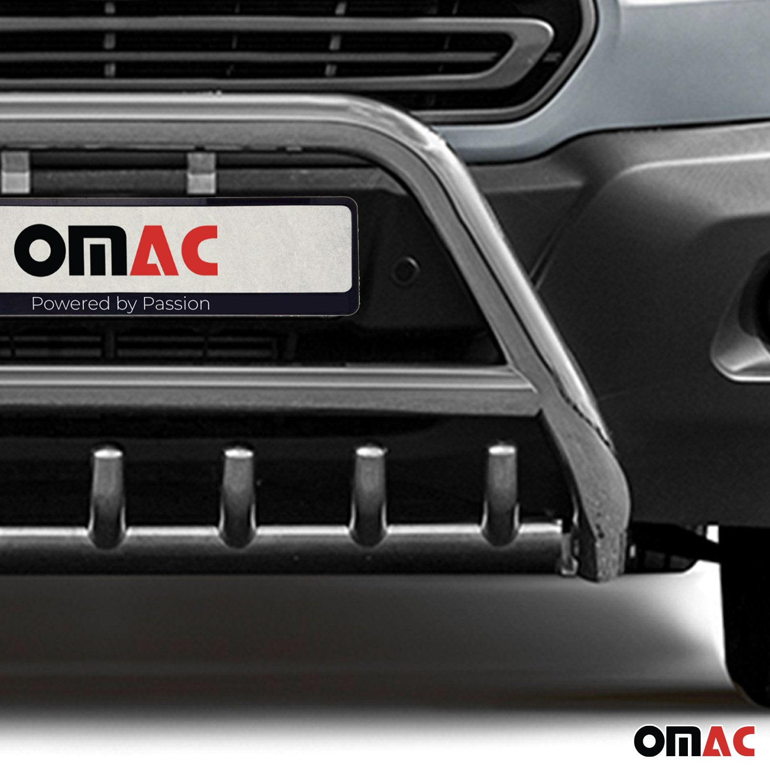 Frontbügel Frontschutzbügel für Ford Transit 2014-2025 mit ABE Rammschutz Silber