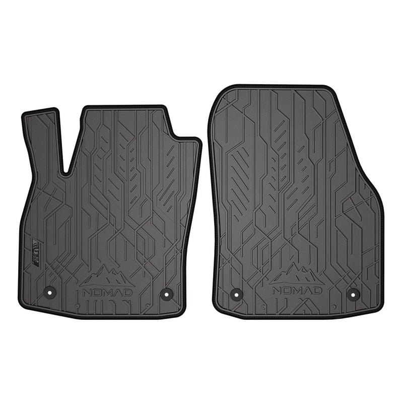 Fußmatten Gummimatten Automatten für Opel Astra H 2004-2014 Schwarz-Schwarz 2tlg