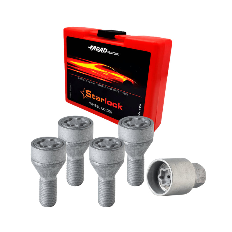 Radschloss Radschrauben Satz für Opel Astra 1989-2009 Silber 4tlg M12X1.5