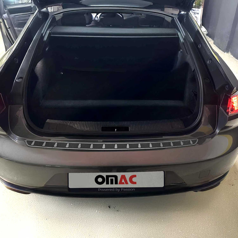 Ladekantenschutz Stoßstange für Peugeot 508 2018-2025 Edelstahl Kohlefaserfolien