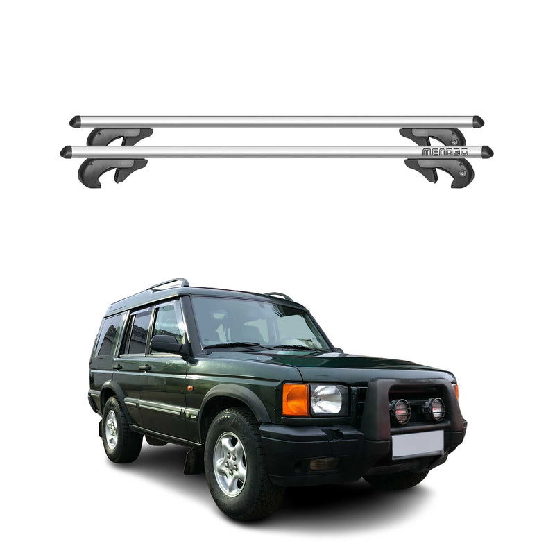Menabo Dachträger für Land Rover Discovery II 1998-2004 90kg Alu Silber 2x