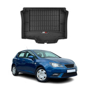 OMAC Gummi Kofferraumwanne für Seat Ibiza SC 2008-2017 TPE Laderaumwanne Schwarz