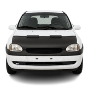 Haubenbra Steinschlagschutz Bonnet Bra für Opel Corsa B 1993-2000 Schwarz Halb