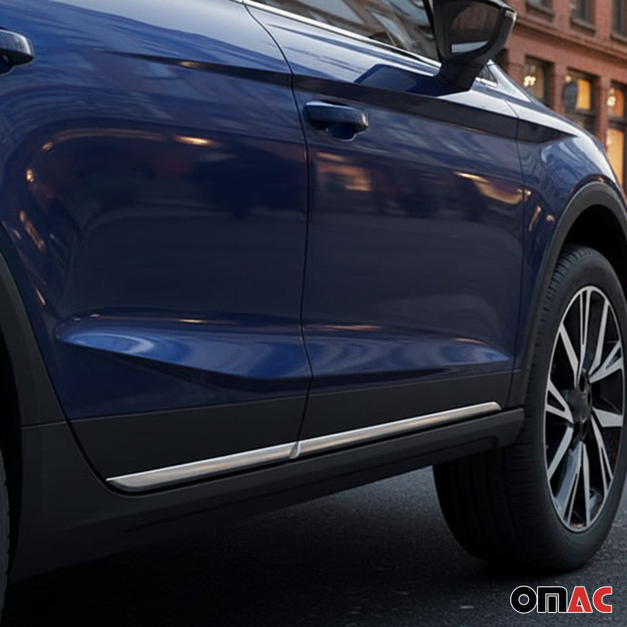 Seitentürleiste Türleisten Türschutzleiste für Seat Arona 2017-2026 Edelstahl 4x