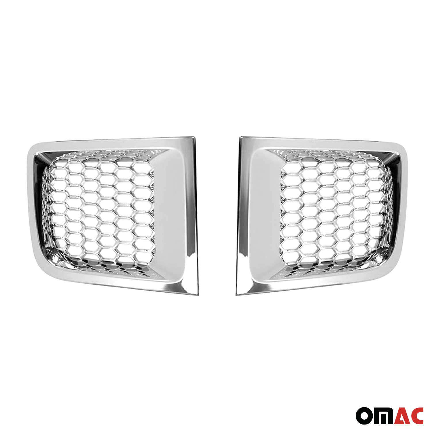 Kühlergrill Leisten Grillleisten für Jeep Renegade 2014-2024 Chrom ABS Silber 2x