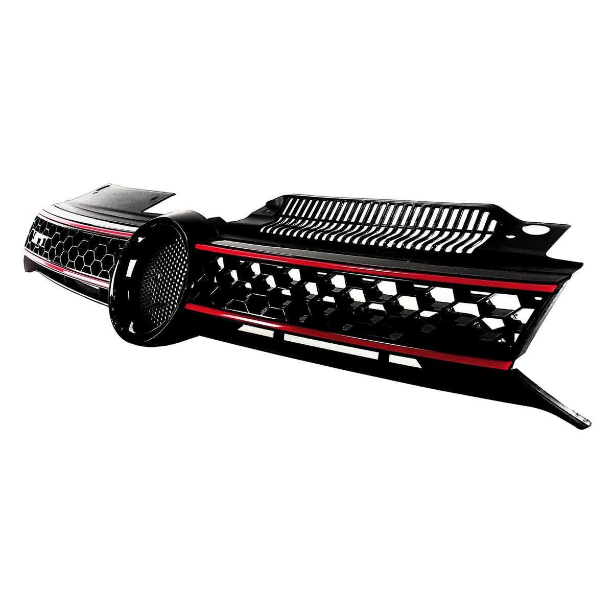 JOM Kühlergrill Kühlergitter für VW Golf 6 GTi 2008-2012 Wabengitter mit ABE ABS