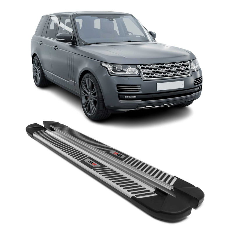 Trittbretter Seitenbretter Schweller für Range Rover Vogue 2013-2021 Alu Schwarz