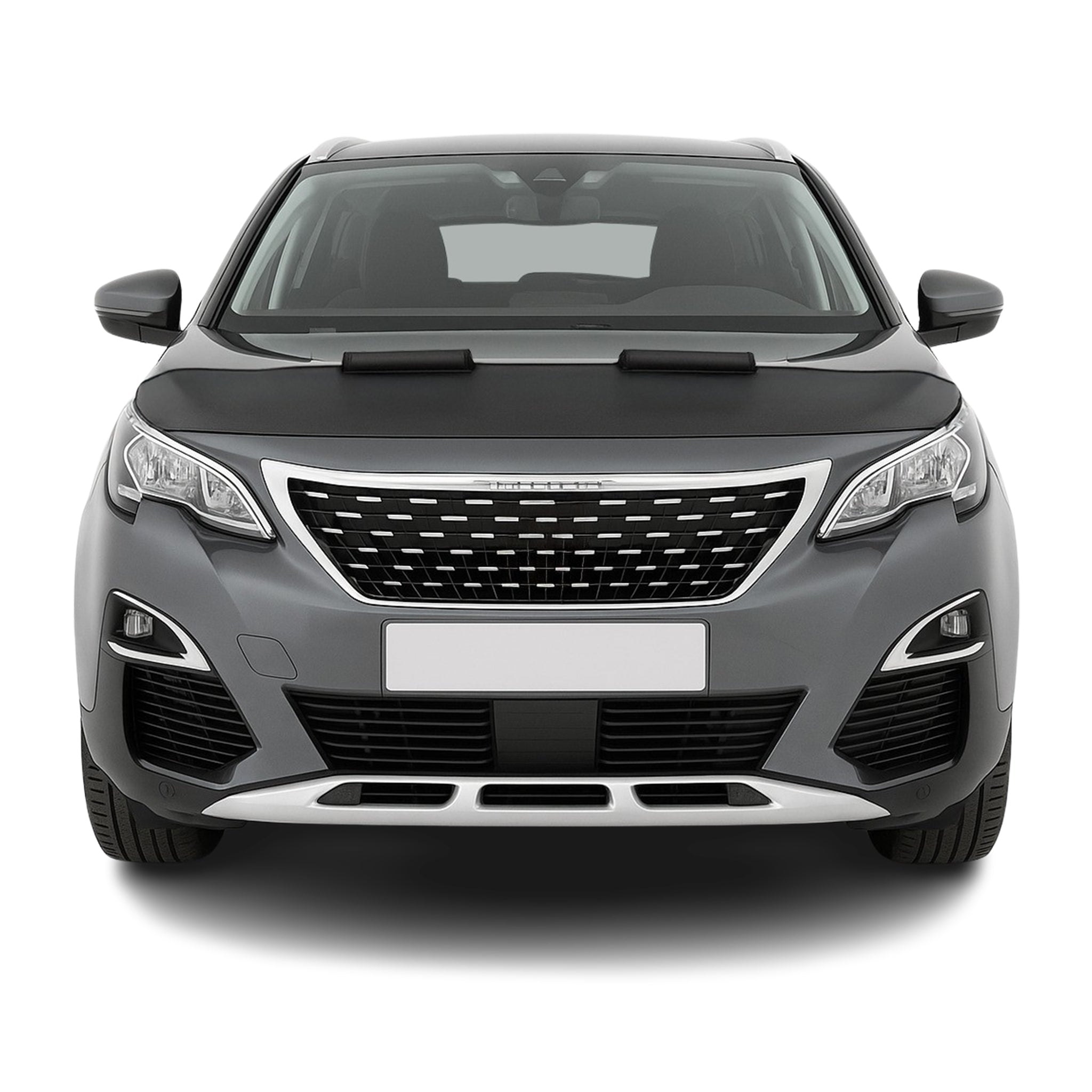 Haubenbra Steinschlagschutz Bonnet Bra für Peugeot 3008 2016-2024 Schwarz Halb