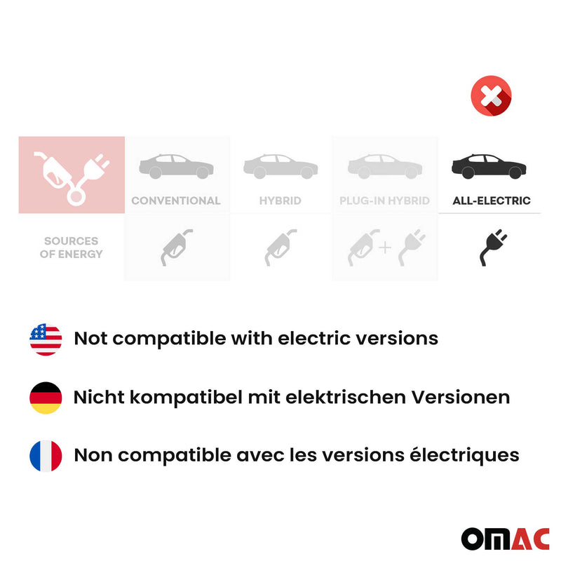 Fußmatten Gummimatten für Jeep Avenger 2023-2025 OMAC Premium 3D Schwarz TPE 3x