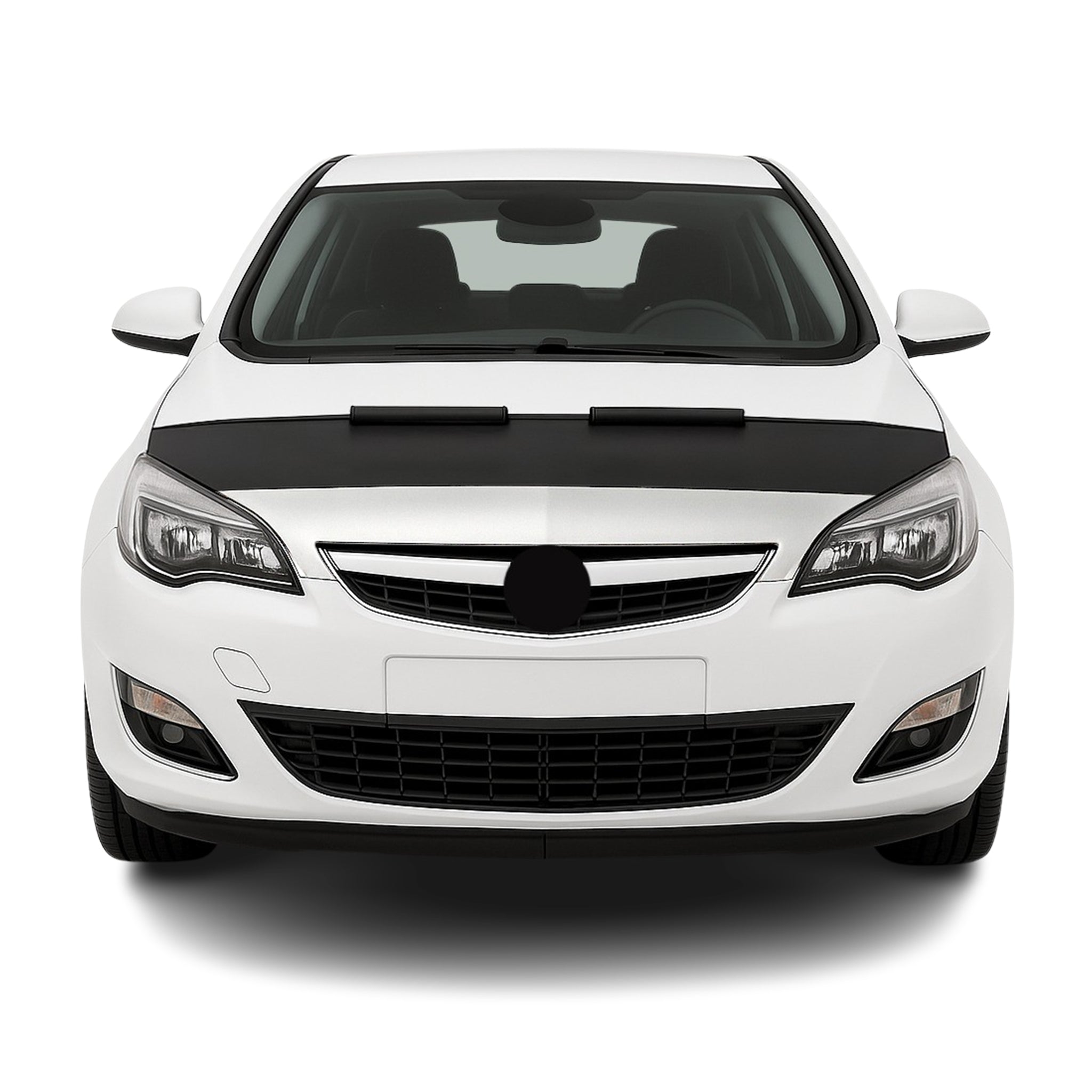 Haubenbra Steinschlagschutz Bonnet Bra für Opel Astra J 2009-2015 Schwarz Halb