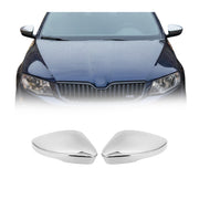 Spiegelkappen Spiegelabdeckung für Skoda Octavia 5E 2013-2019 Edelstahl Chrom