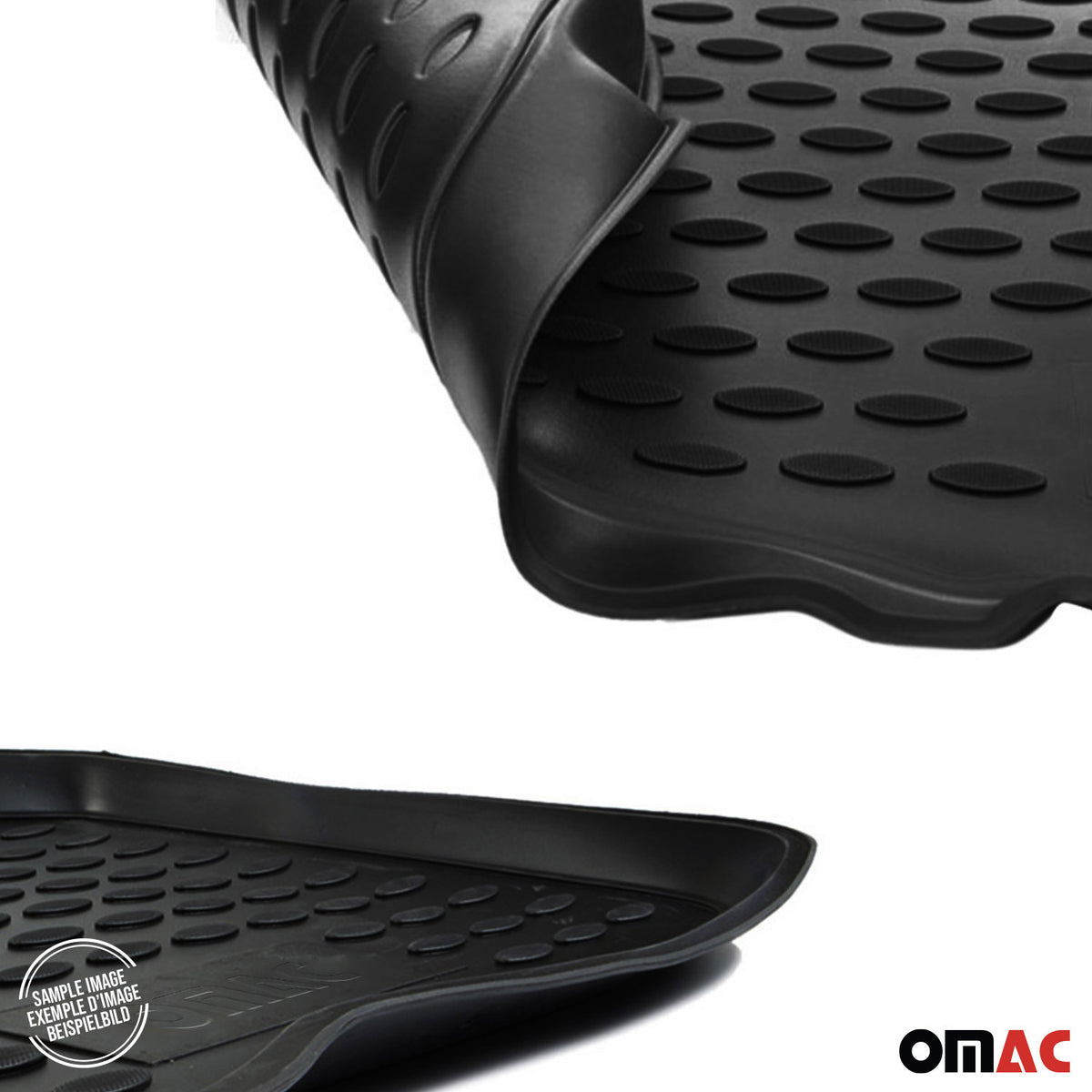 Fußmatten & Kofferraumwanne Set für Jeep Wrangler 2007-2017 Gummi TPE Schwarz 5x