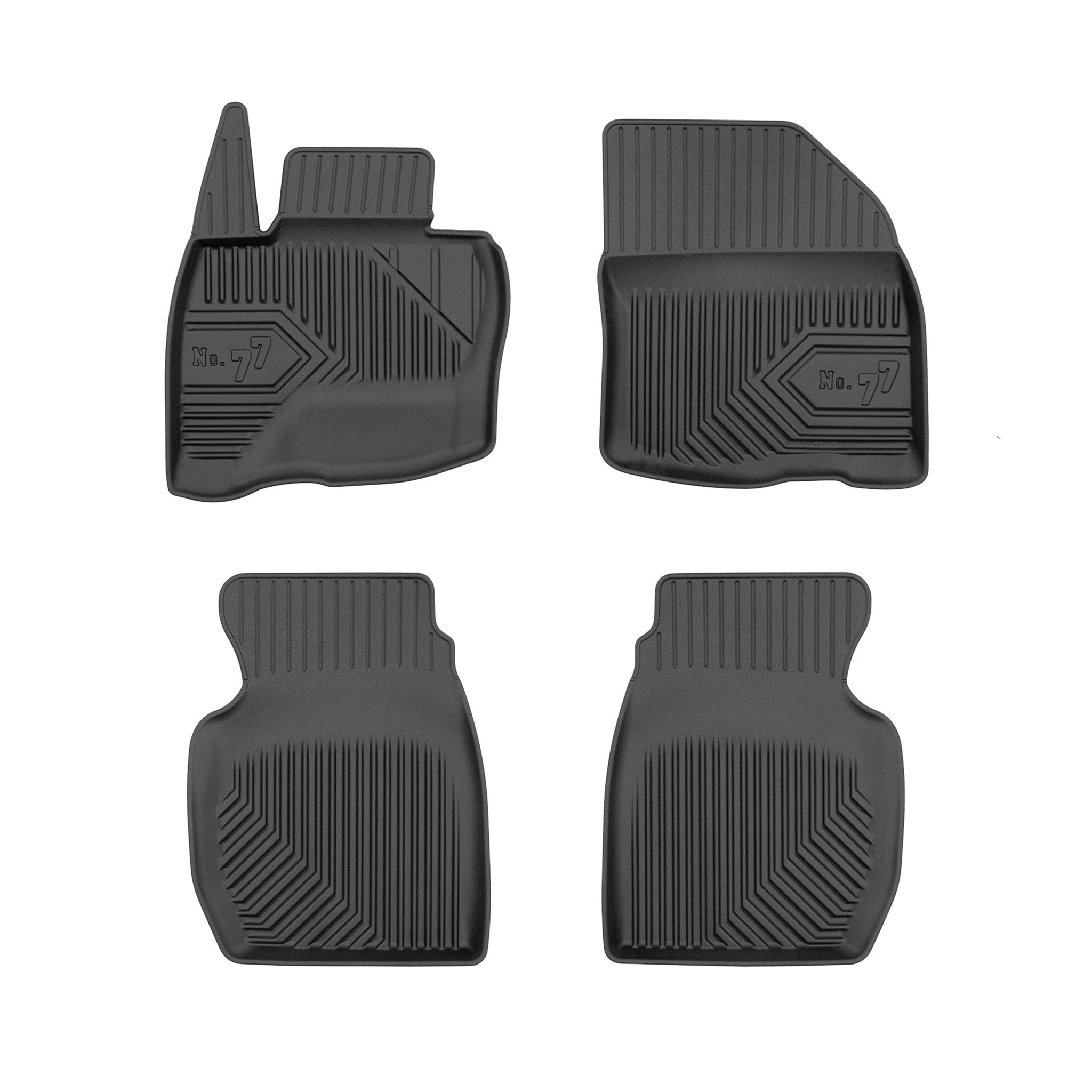 Fußmatten Gummimatten für Honda Civic VIII 2006-2011 3-Tür TPE Schwarz 4 tlg