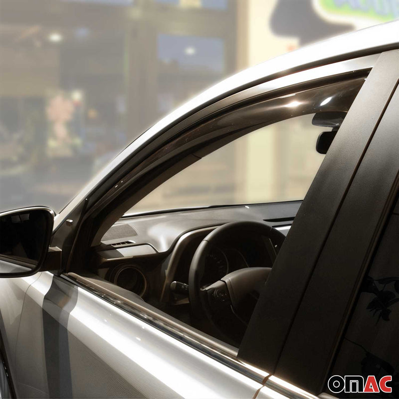 Windabweiser Regenabweiser für Toyota RAV4 2013-2018 Dunkel Acryl 2tlg