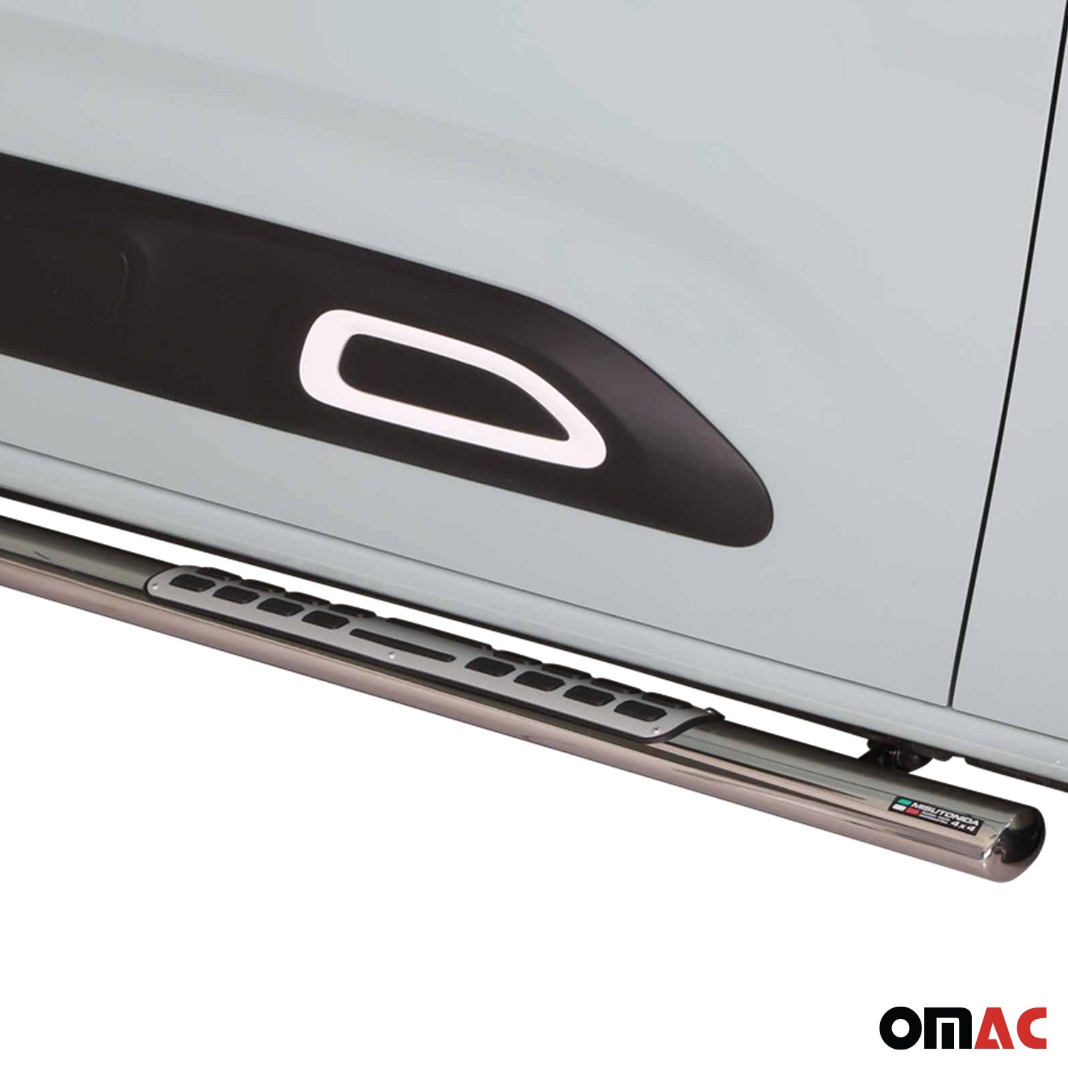 Edelstahl Seitenschweller Schwellerrohre für Citroen Berlingo 2018-2025 Silber