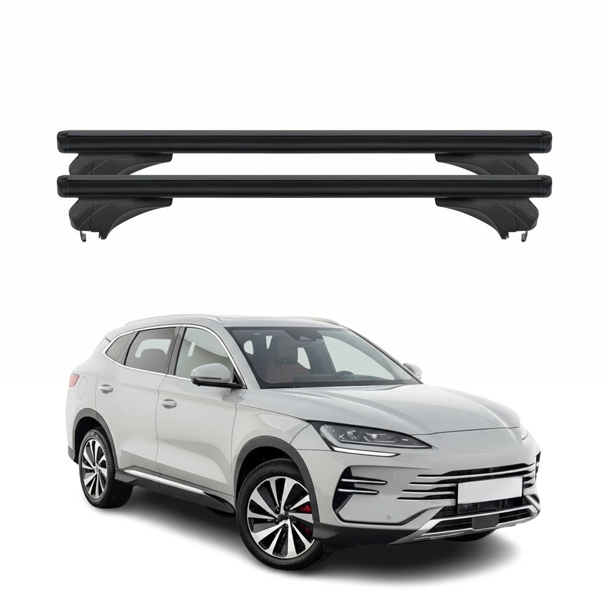 Menabo Dachträger Grundtäger für BYD Seal U SUV 2024-2026 Aluminium Schwarz 2x