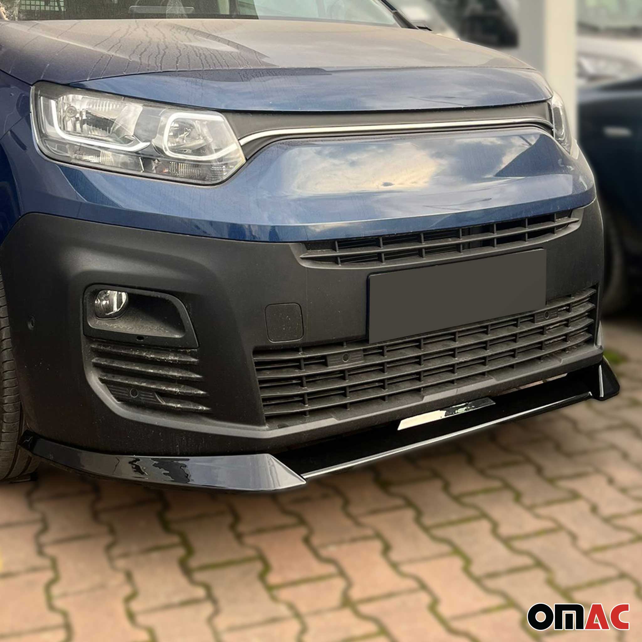 Frontspoiler Frontschürzen-Splitter für Peugeot Rifter Citroen Berlingo 2018-26