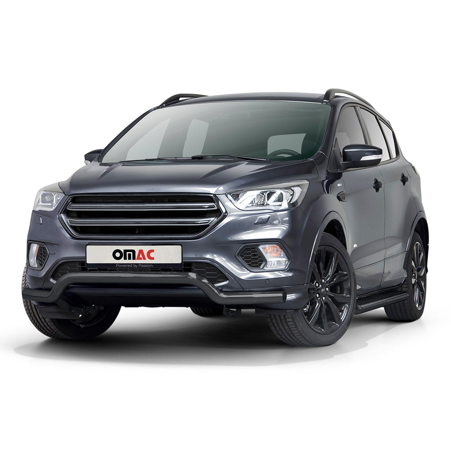 Frontbügel Frontschutzbügel Schutz für Ford Kuga II 2017-19 FL ABE Stahl Schwarz