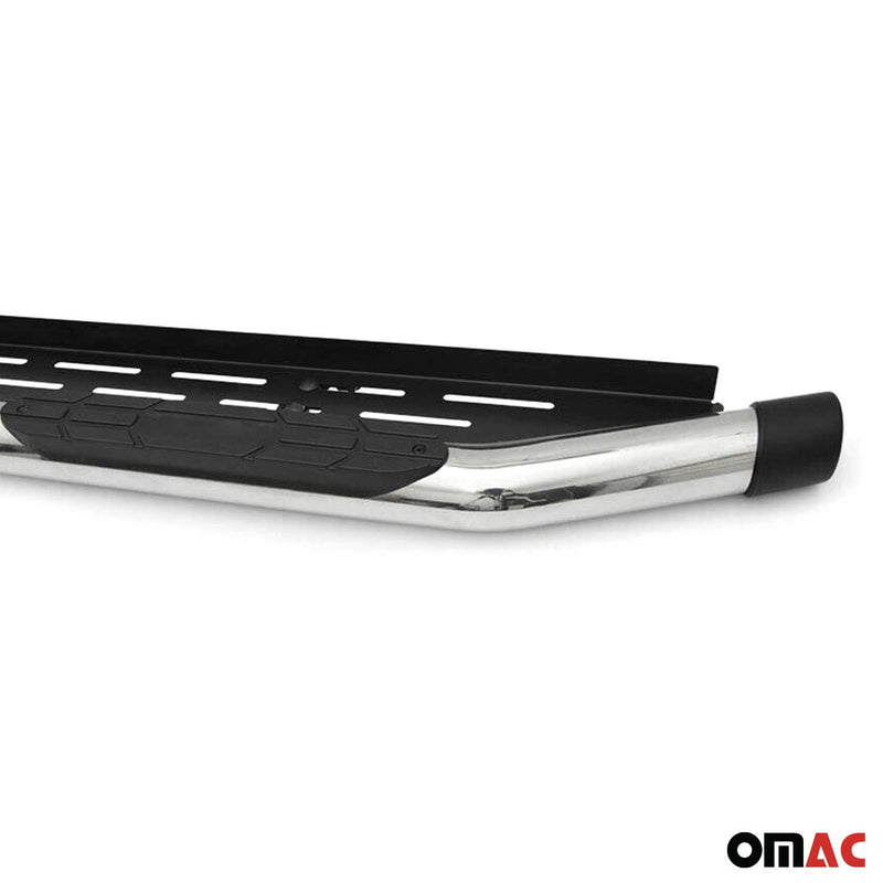 Edelstahl Trittbretter Schwellerrohre für Toyota Hilux DoubleCab 2006-15 Silber