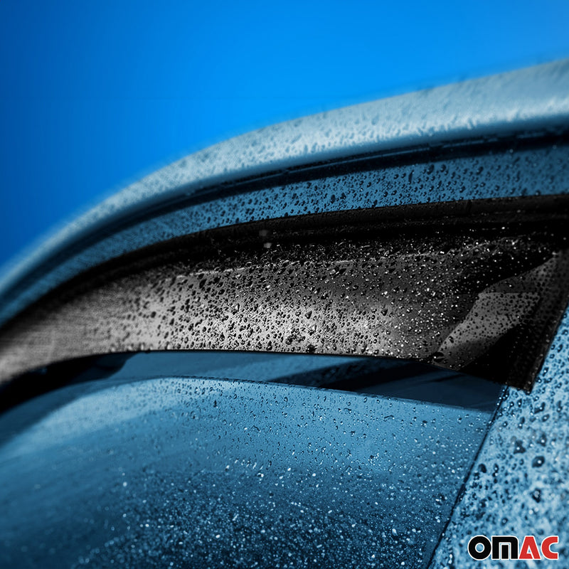 4x Windabweiser Regenabweiser für Audi Q7 4LB 2006-2015 Acryl Dunkel