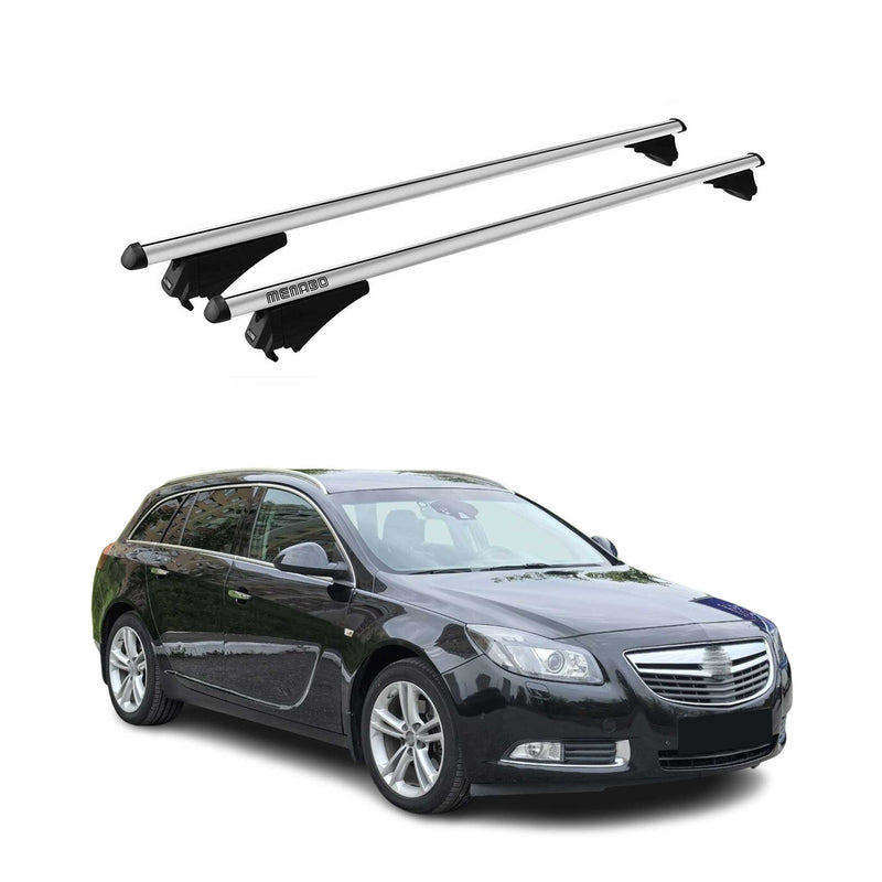 Menabo Dachträger für Opel Insignia A Sport Tourer 2008-2017 75kg Alu Silber 2x