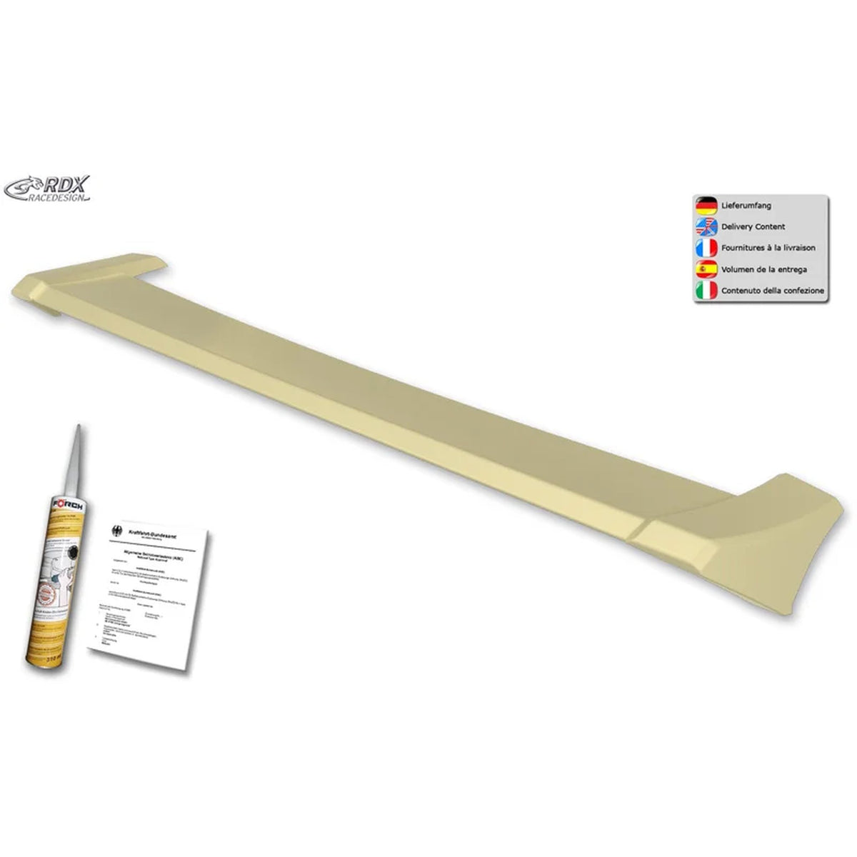 RDX Dachspoiler für Dacia Duster II 2018-2021 Polyurethan TÜV