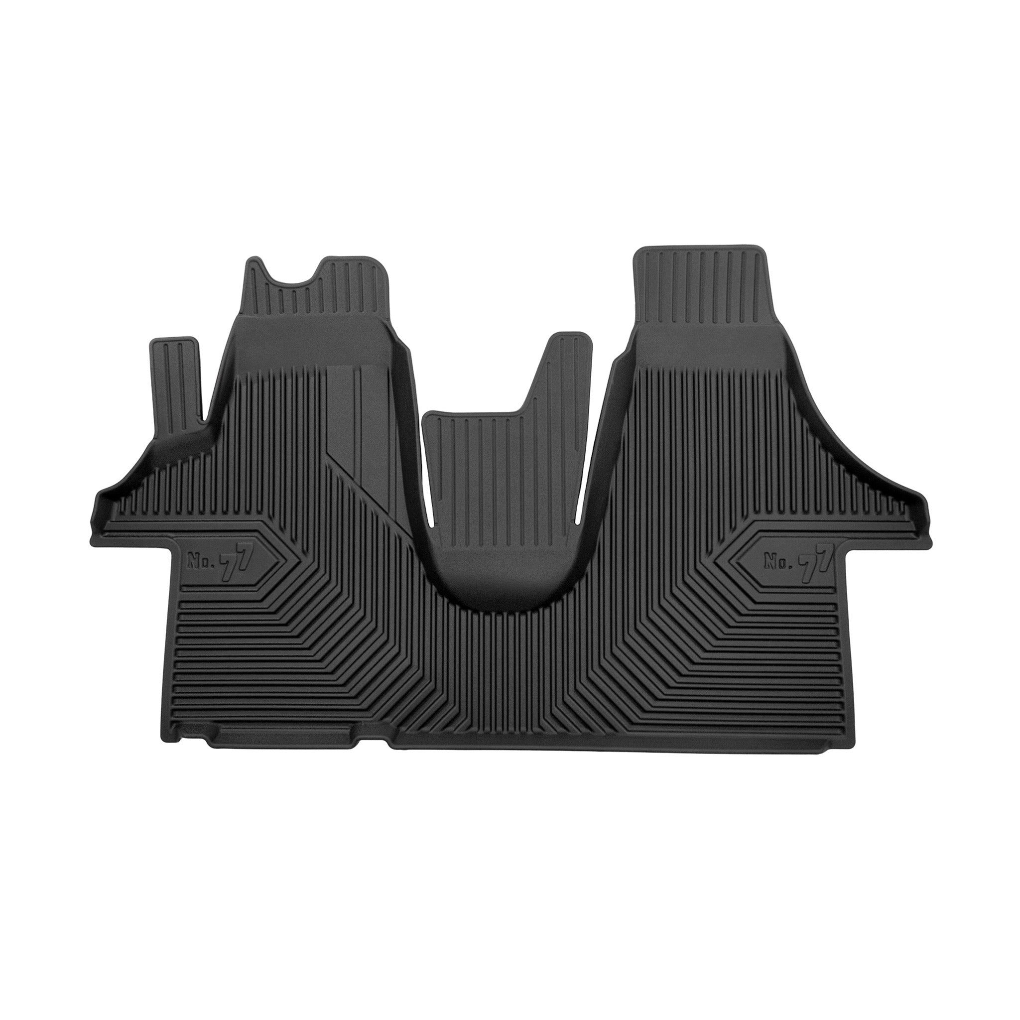 Fußmatten für VW Transporter T5 2003-2015 /  T6 2015-2019 TPE Schwarz 1 tlg