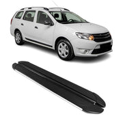 Trittbretter Seitenschweller für Dacia Logan 2013-2020 Aluminium Schwarz Silber