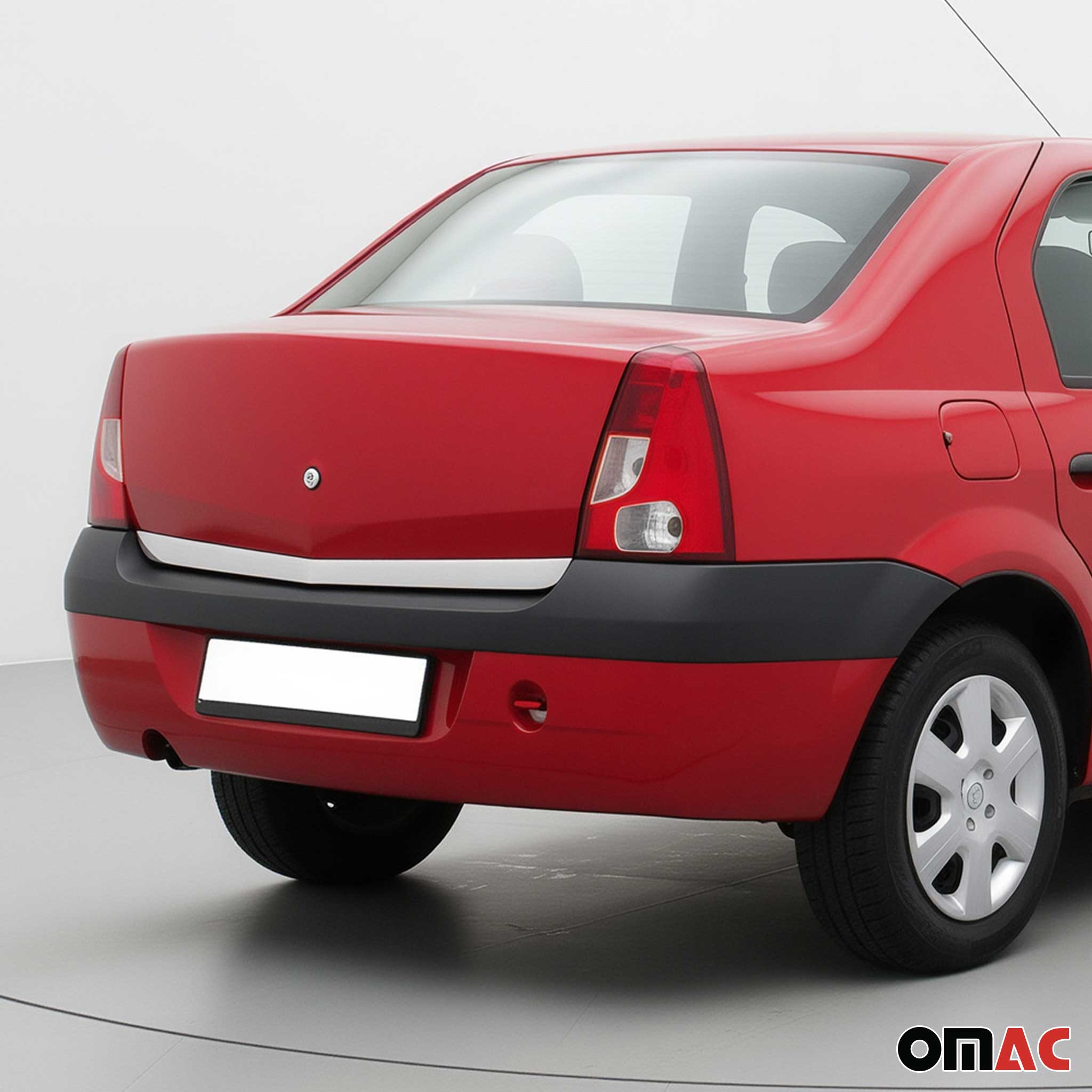 Kofferraumleiste Heckklappe Leiste für Dacia Logan Limo Untere Chrom Edelstahl