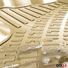 Fußmatten 3D Gummimatten für Mercedes X Klasse 2017-2020 Gummi TPE Beige 4tlg