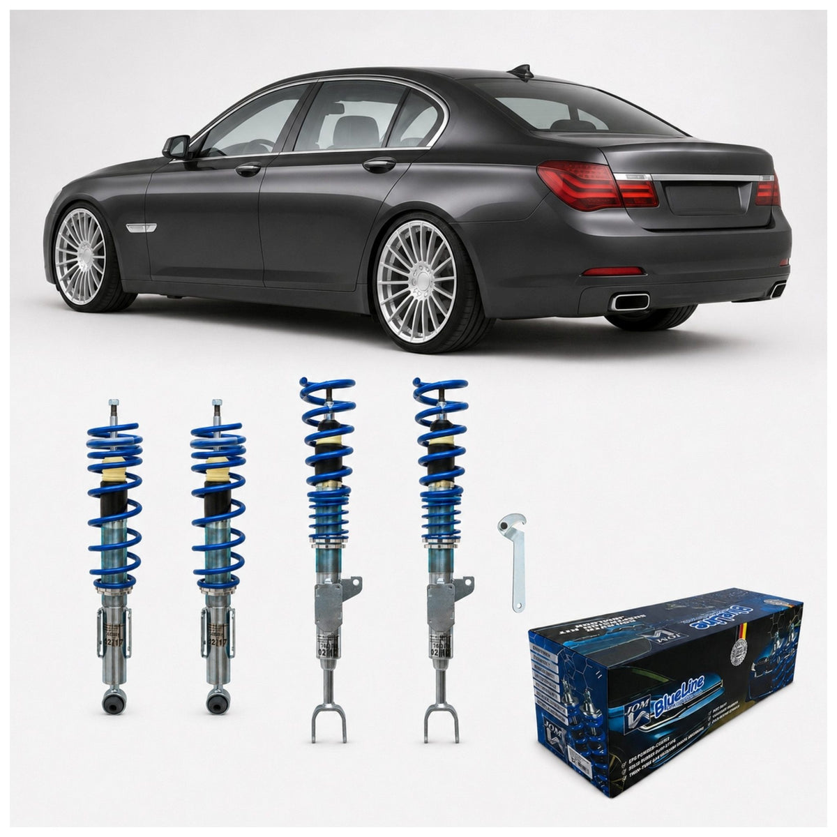 JOM BlueLine Gewindefahrwerk für BMW 7er (F01/7L) Limousine ab 11/2008-
