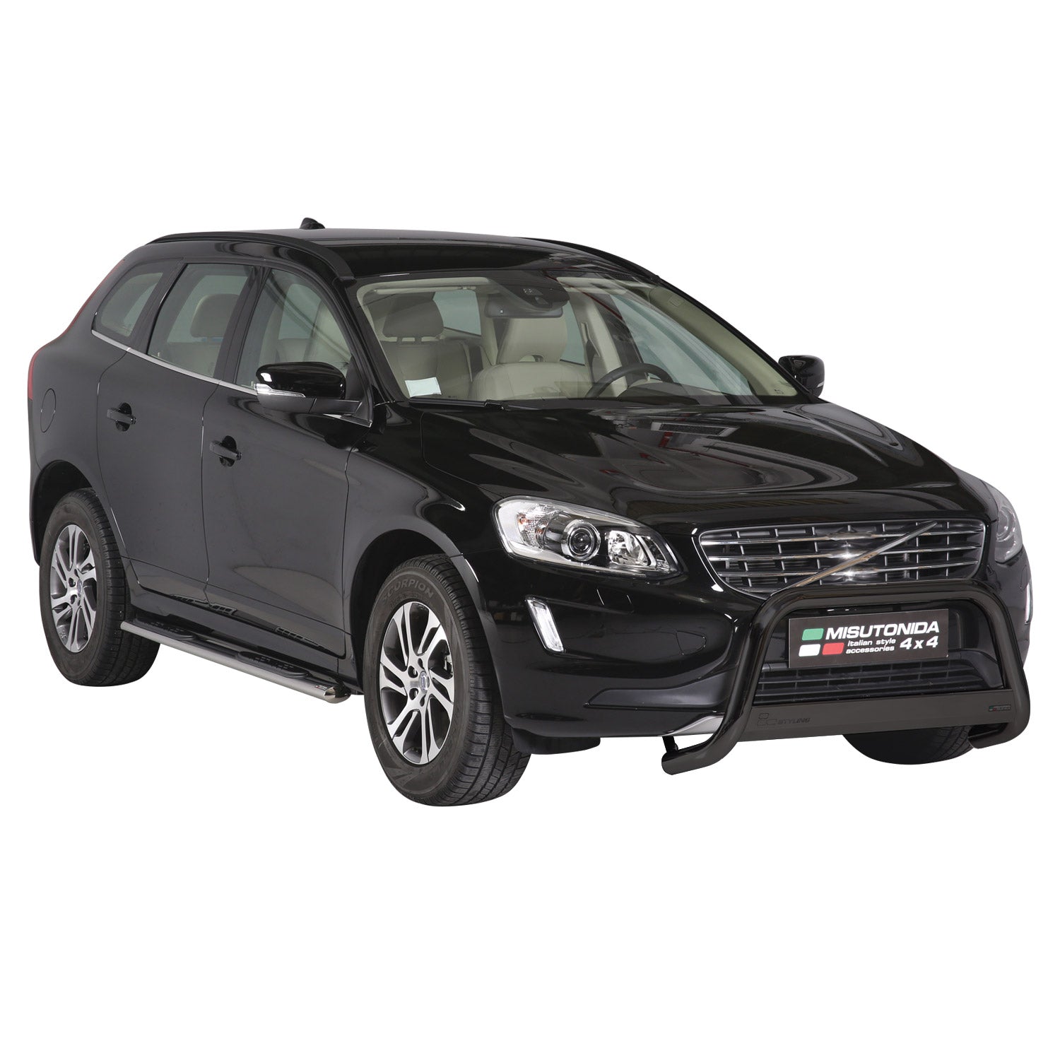 Frontbügel Frontschutzbügel für Volvo XC60 2013-2017 ø63mm Stahl Schwarz Schutz
