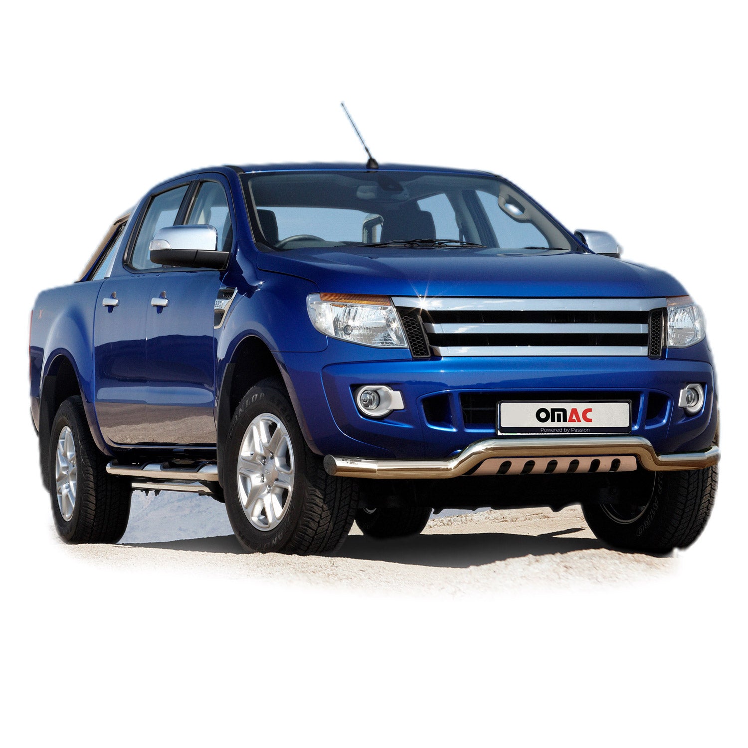 Edelstahl Frontschutzbügel für Ford Ranger 2012-2016 mit ABE Silber Rammschutz