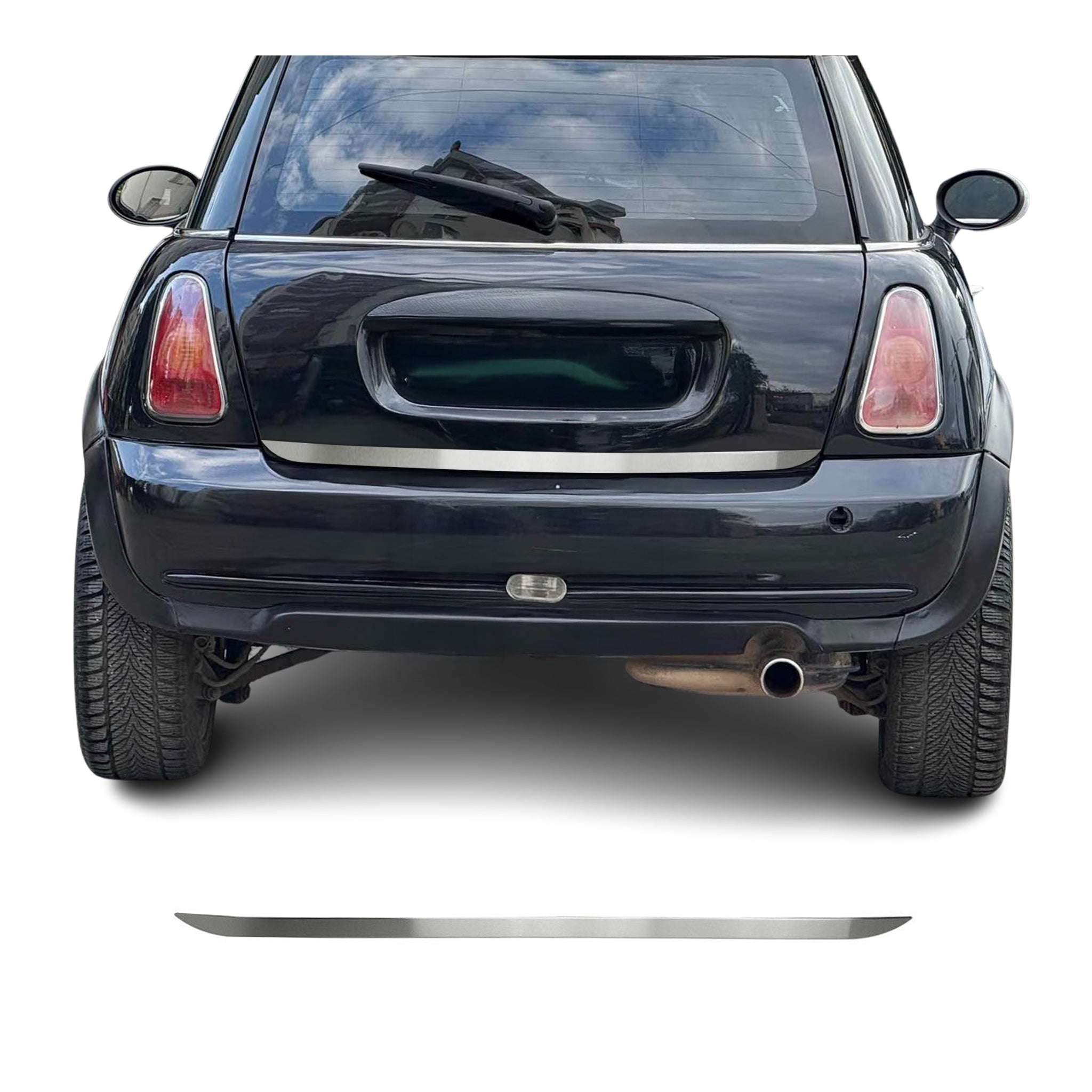 Kofferraumleiste Heckleiste für Mini Cooper R56 R57 R58 R59 Chrom Gebürstet