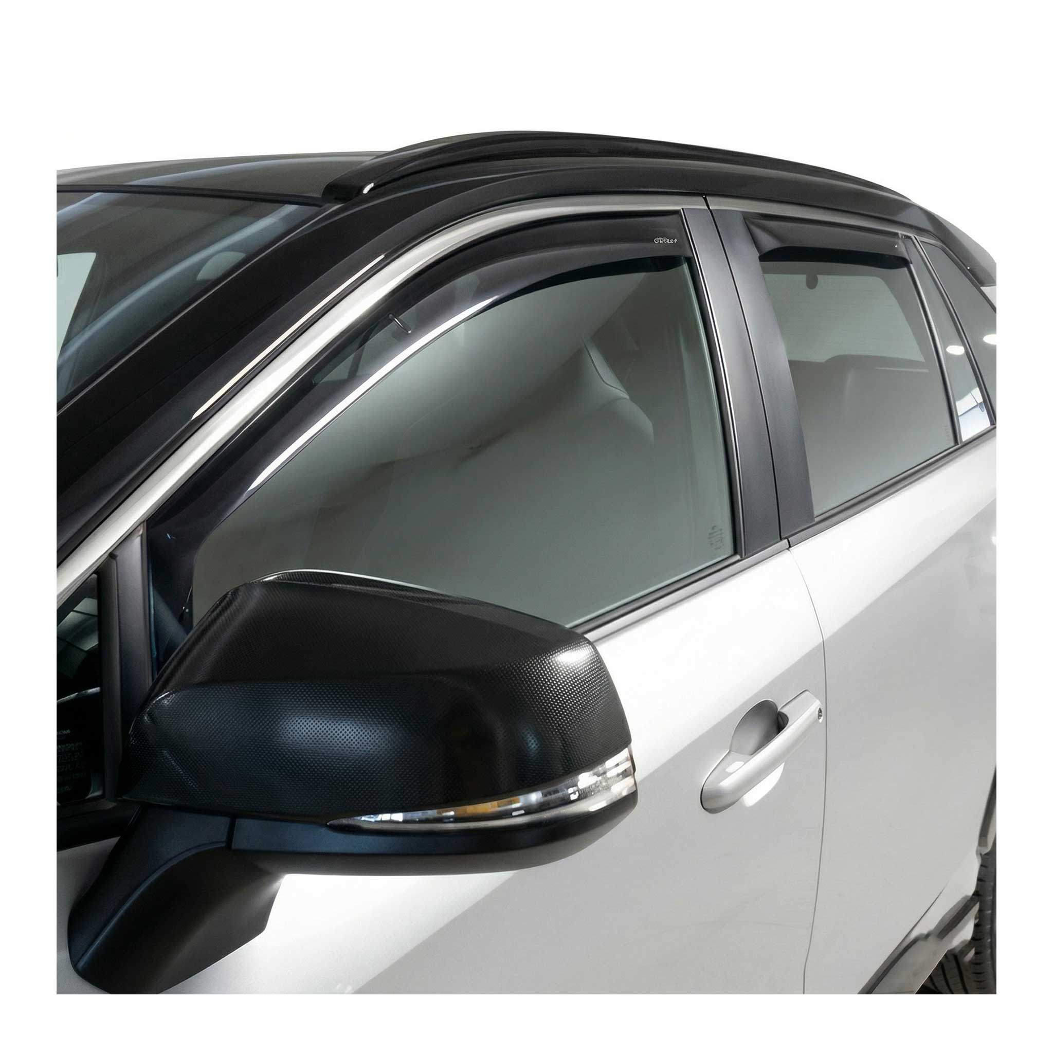 Windabweiser Regenabweiser für Toyota RAV4 2019-2025 Dunkel Acryl 4tlg