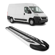 Trittbretter Schweller Seitenbretter für Peugeot Boxer 2006-2026 L2 Langer Alu