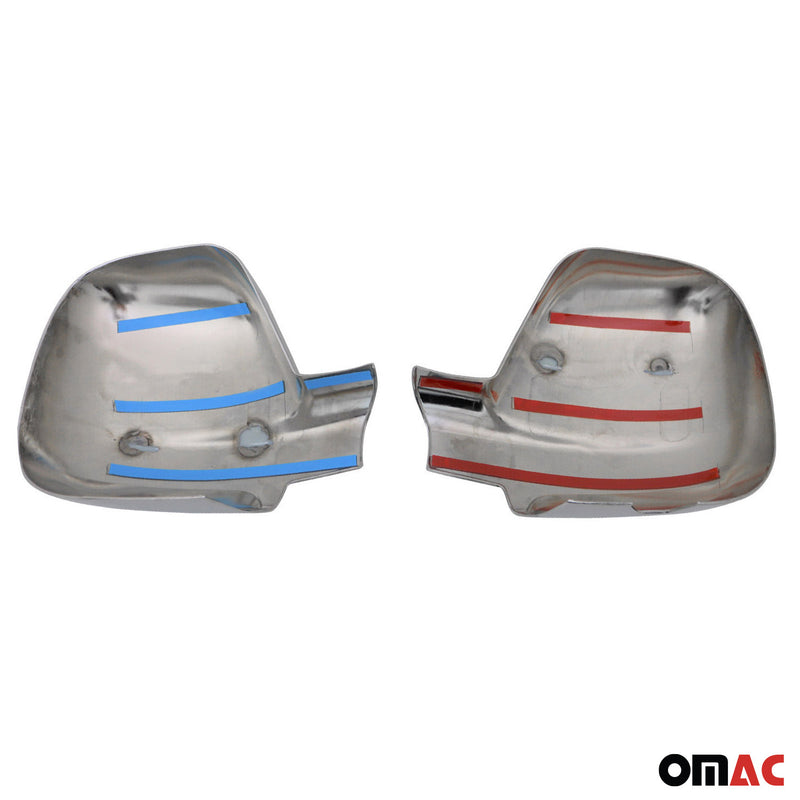 Spiegelkappen Spiegelabdeckung für Citroen Jumpy 2016-2025 Chrom ABS Silber 2tlg