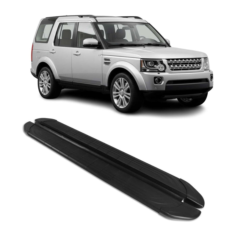 Trittbretter Seitenschweller für Land Rover Discovery 2009-2018 Alu Schwarz