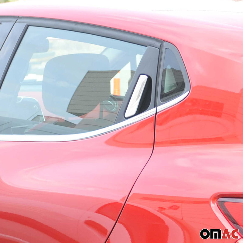 Türgriff Blende Türgriffkappen für Renault Clio 2012-2019 Edelstahl Silber 2tlg