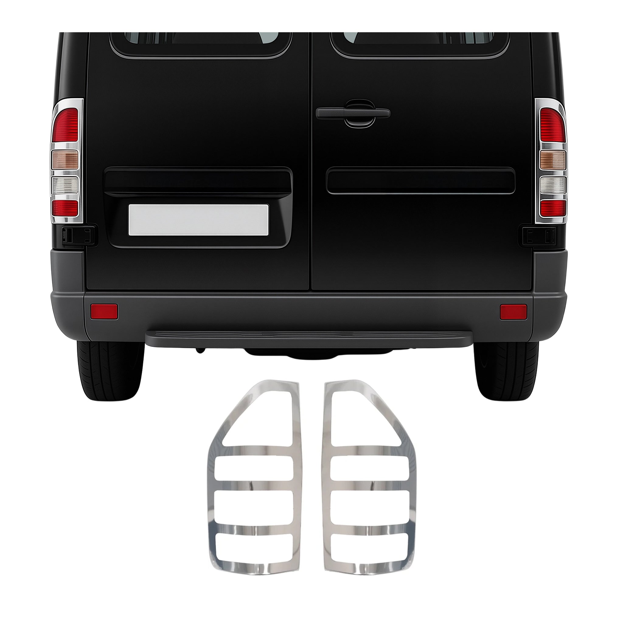 Rücklicht Leisten Heckleuchte für Mercedes Sprinter 1995-2006 Edelstahl 2tlg