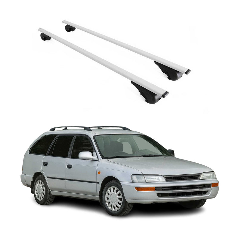 Dachträger Gepäckträger für Toyota Corolla Kombi 1992-1997 Metall Grau