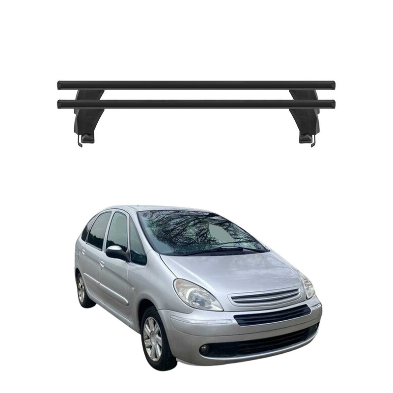 Menabo Dachträger Grundtäger für Citroen Xsara Picasso 1999-2010 50kg Schwarz 2x
