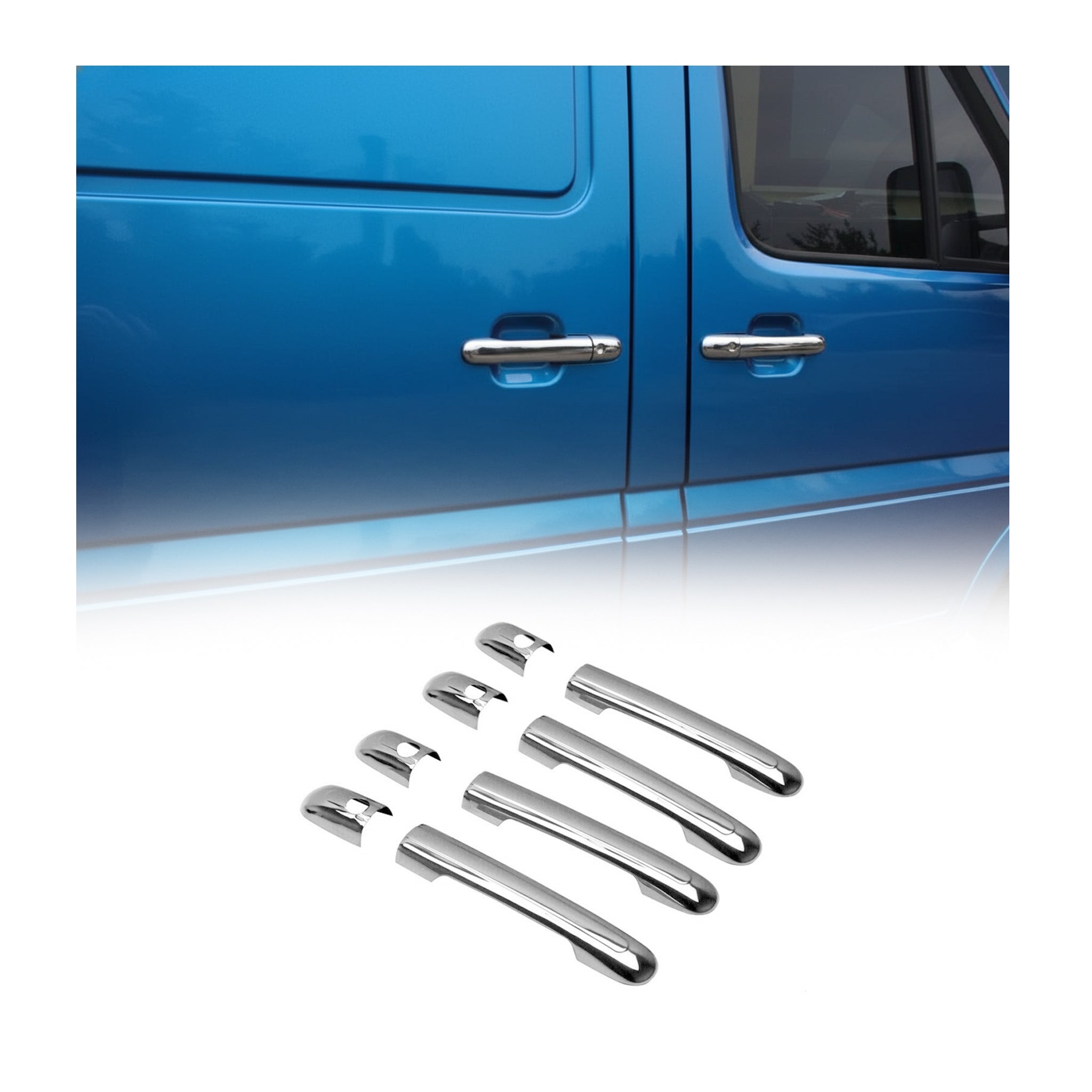 Chrom Türgriff Blende für Mercedes Vito 1996-2003 4-Tür Edelstahl 8tlg