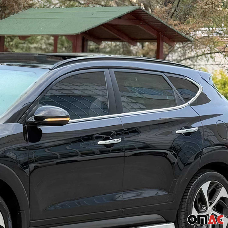Fensterleisten Zierleisten für Hyundai Tucson 2015-2020 Edelstahl Chrom 6tlg