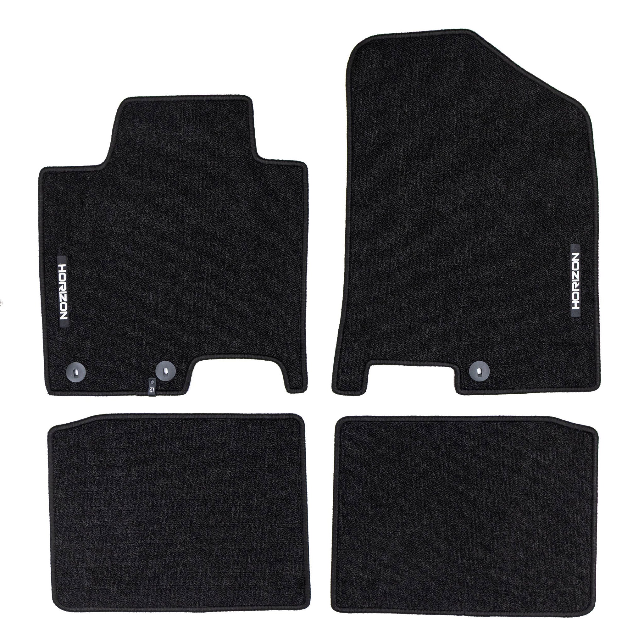 Velours Fußmatten für Hyundai i40 2011-2019 Autoteppich Automatten Schwarz 4 tlg