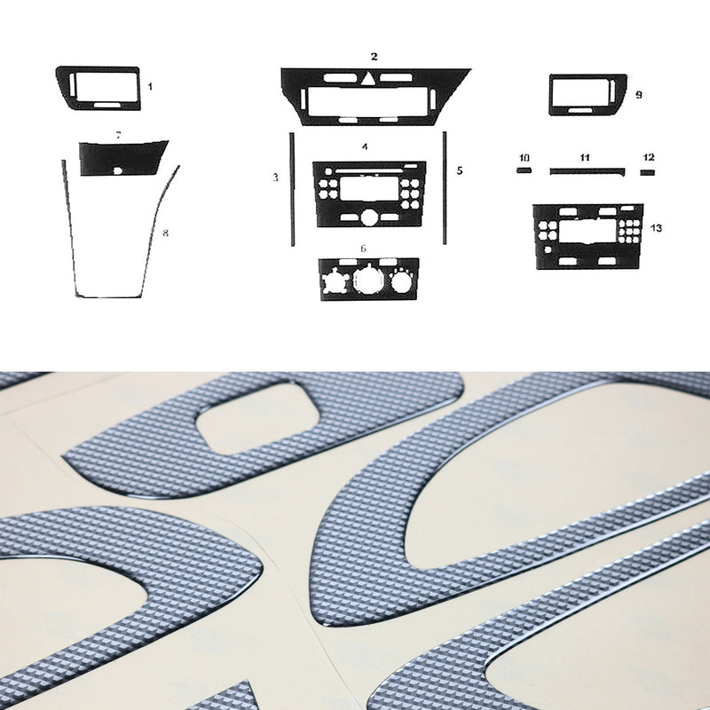 Innenraum Dekor Cockpit für Opel Astra H 2005-2010 Stufenheck Carbon Optik 13tlg