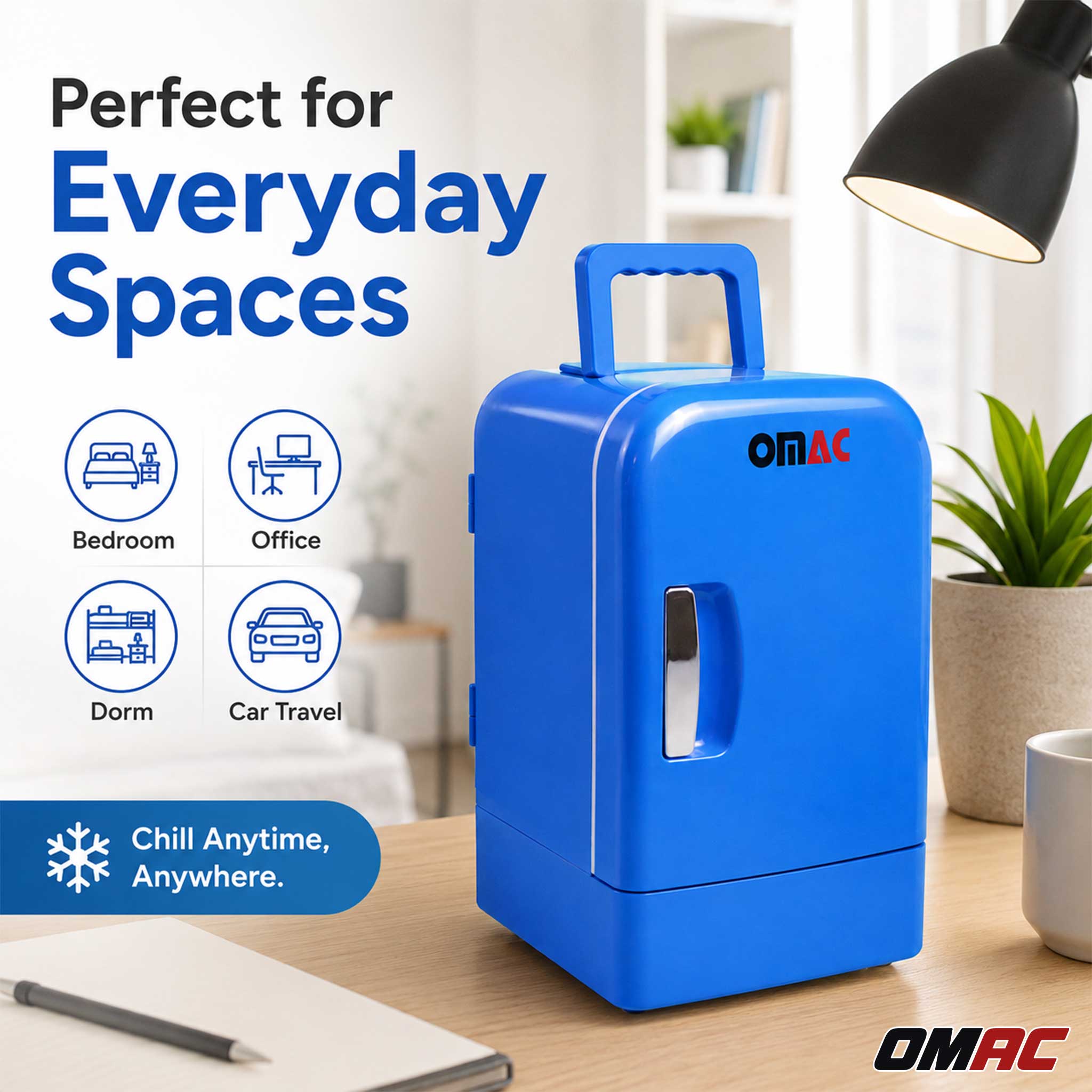 Mini Kühlschrank 4 Liter Kühler & Wärmer 12V DC Portable für Auto