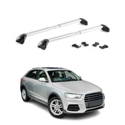 Dachträger Grundtäger für Audi Q3 mk1 2011-2018 100kg Aluminium Grau 2x ABE
