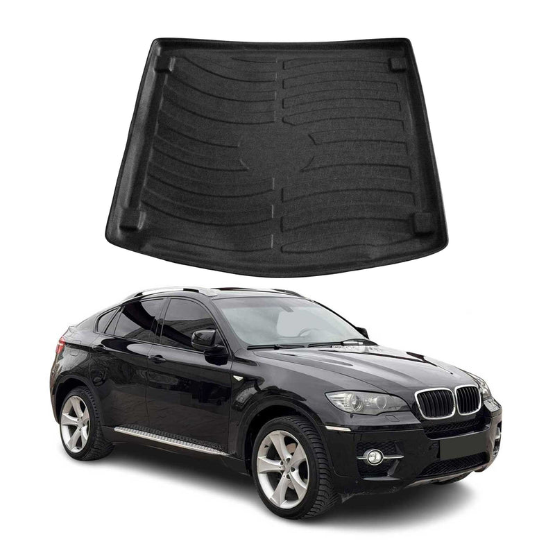 Kofferraumwanne Laderaumwanne für BMW X6 E71 F16 2007-2019 Gummi TPE Schwarz