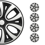 4x Radblenden Radkappen Radzierblenden 16" Zoll Matt Schwarz Wei√ü